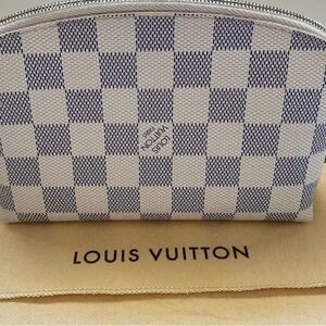 Louis Vuitton Damier Azur Canvas Zip Pouch EUC